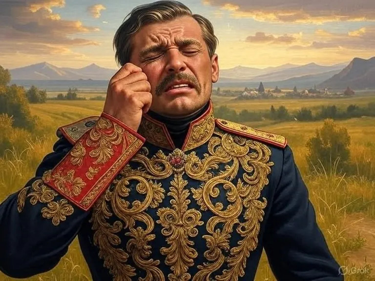 A man holding his face in pain