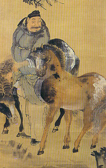 A Man with two Horses - Owon