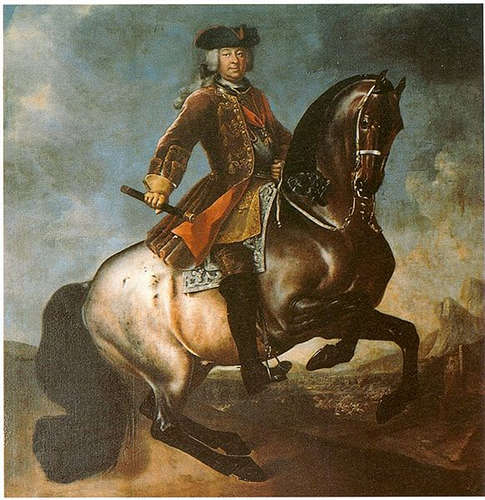 Duke Carl Alexander on Horseback - August Querfurt
