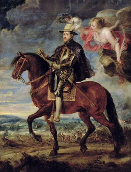 Philip II Crowned by Victory - Peter Paul Rubens