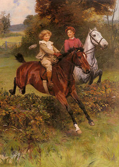 His First Fence - Arthur John Elsley His First Fence - Arthur John Elsley