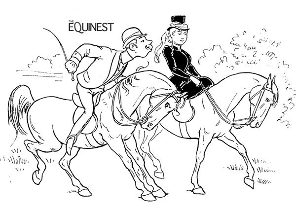 Equestrian Coloring Sheet Equestrian Coloring Sheet