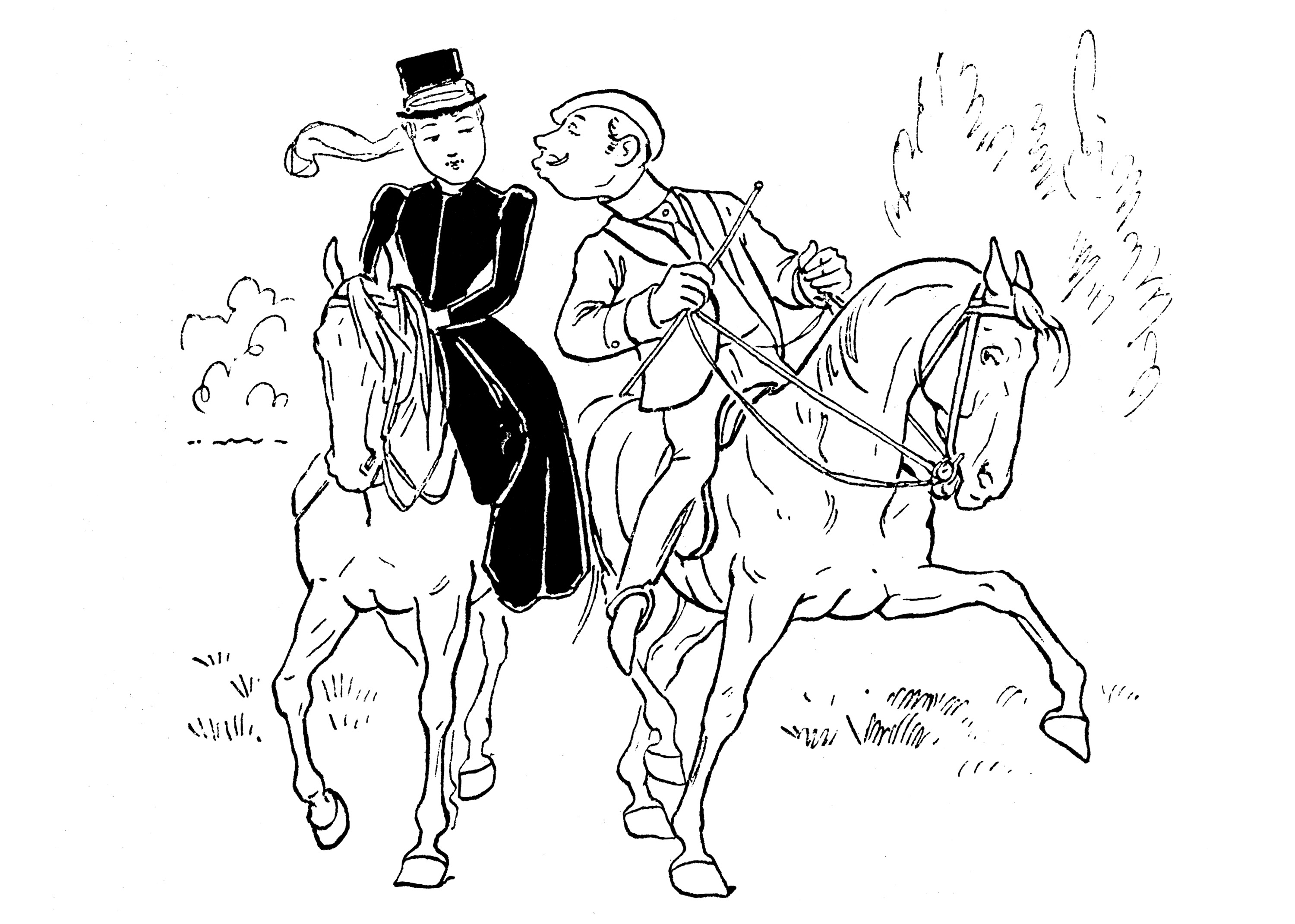 Equestrian Coloring Sheet