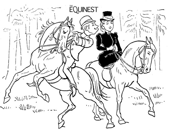 Equestrian Coloring Sheet