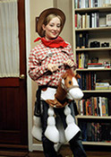 Woman in horse costume