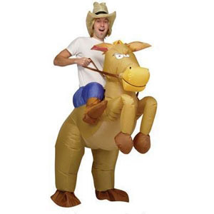 Inflatable Horse & Cowboy Costume
