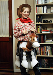 Woman in horse costume