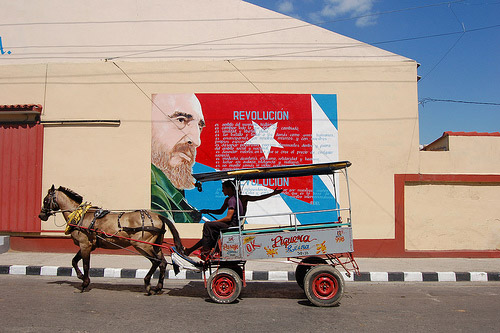 Horse and cart in Cuba Horse and cart in Cuba