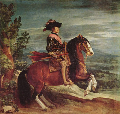 Portrait of Philip IV on horseback
