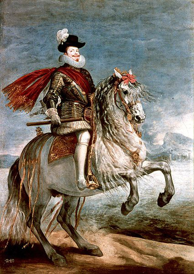 Equestrian portrait of Philip III. Spain