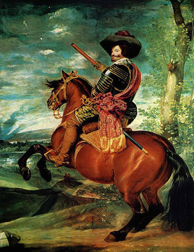 Portrait of Gaspar de Guzmán, Duke of Olivares on horseback