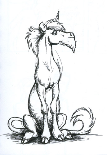 A Unicorn, Horse art