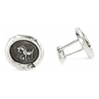 Pyrrha Wax Seals Horse & Crown Sterling Silver Cufflinks