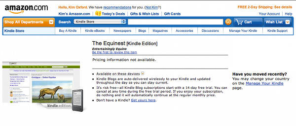 The Equinest Kindle