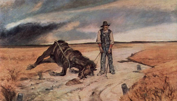 Farmer With Horse