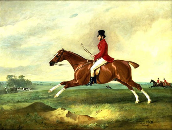 Portrait of George Payne of Sulby on His Chestnut Hunter