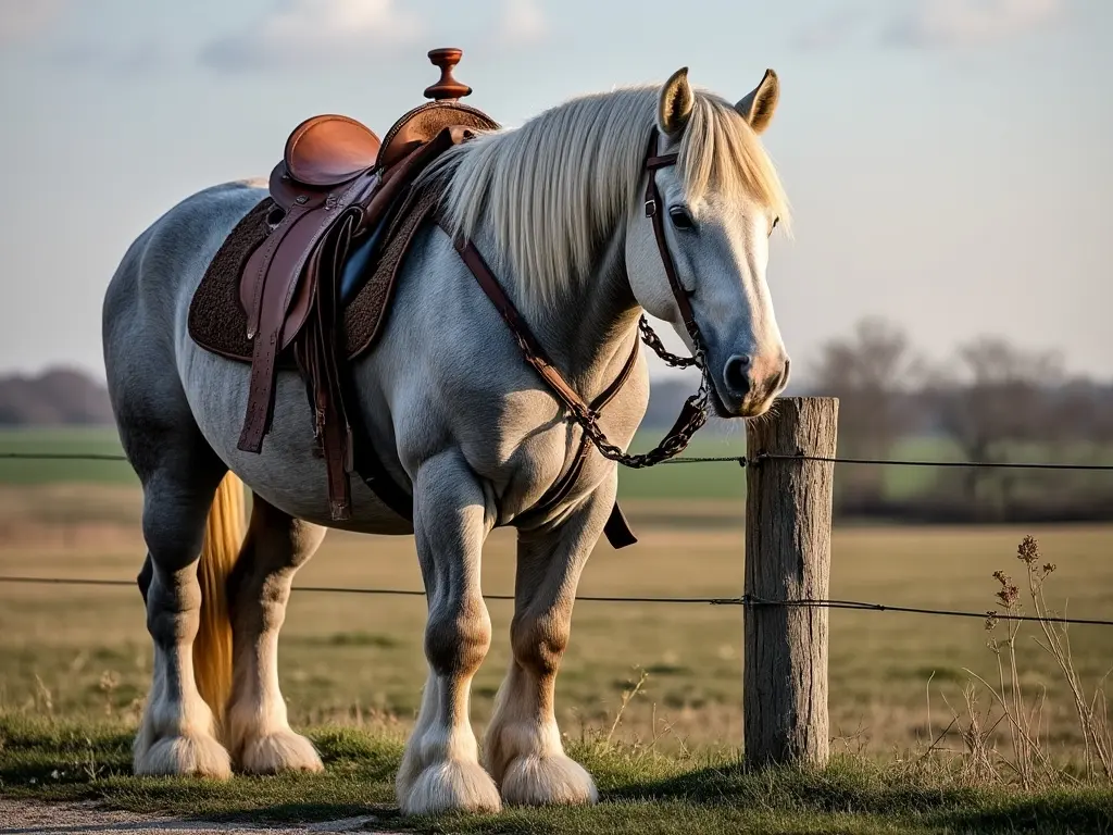 AI image of an enormous horse
