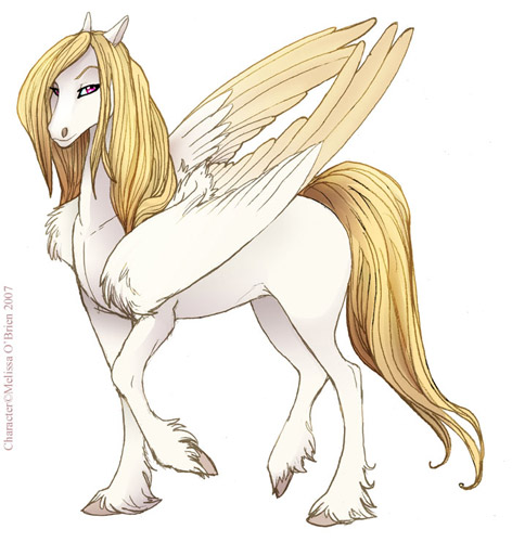 Love Pegasus Doodle, horse artwork