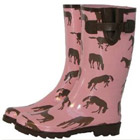 Woman's Waterproof Rubber Rain Horse Boots