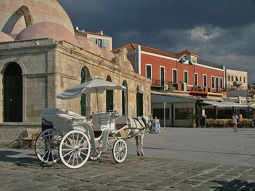 Crete Horse Taxi in Greece Horse in Greece