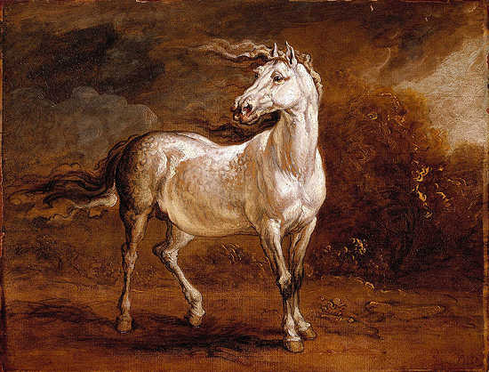 James Ward - A Cossack Horse in a Landscape