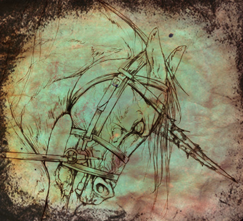 Homemade Unicorn Homemade Unicorn, Horse art