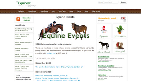 Horse Events Screenshot