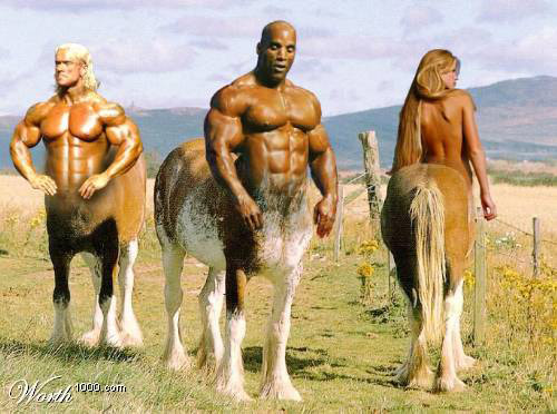 Photoshopped centaurs