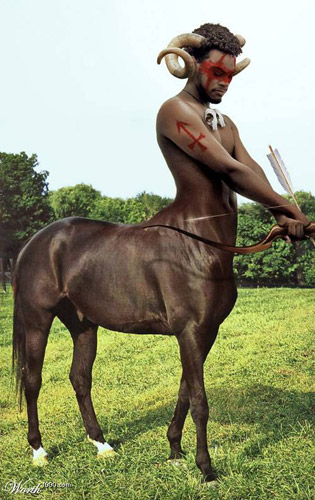 Photoshopped centaur