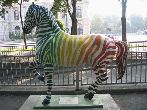 Painted horse in Vienna
