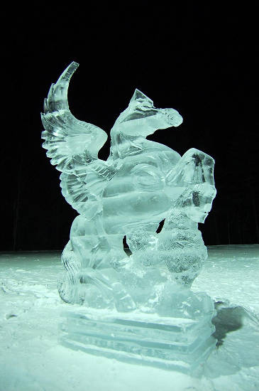 Horse Ice Sculpture