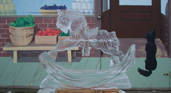 Horse Ice Sculpture