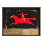 Red Horse Rock Decorative Paper Serving Tray
