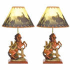 Western Decor Horse Table Lamps