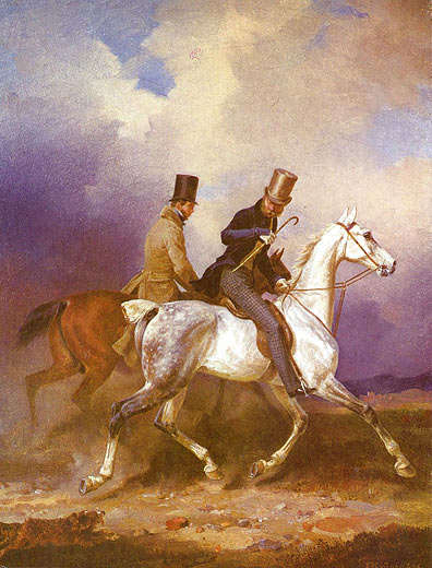 Riding of Prince Wilhelm of Prussia