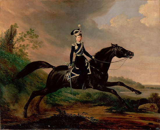 Equestrian Portrait of Grand Prince Alexander Nikolayevich
