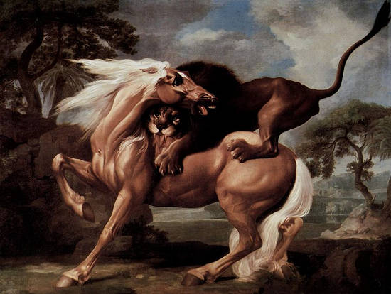 Horse Attacked by a Lion - George Stubbs
