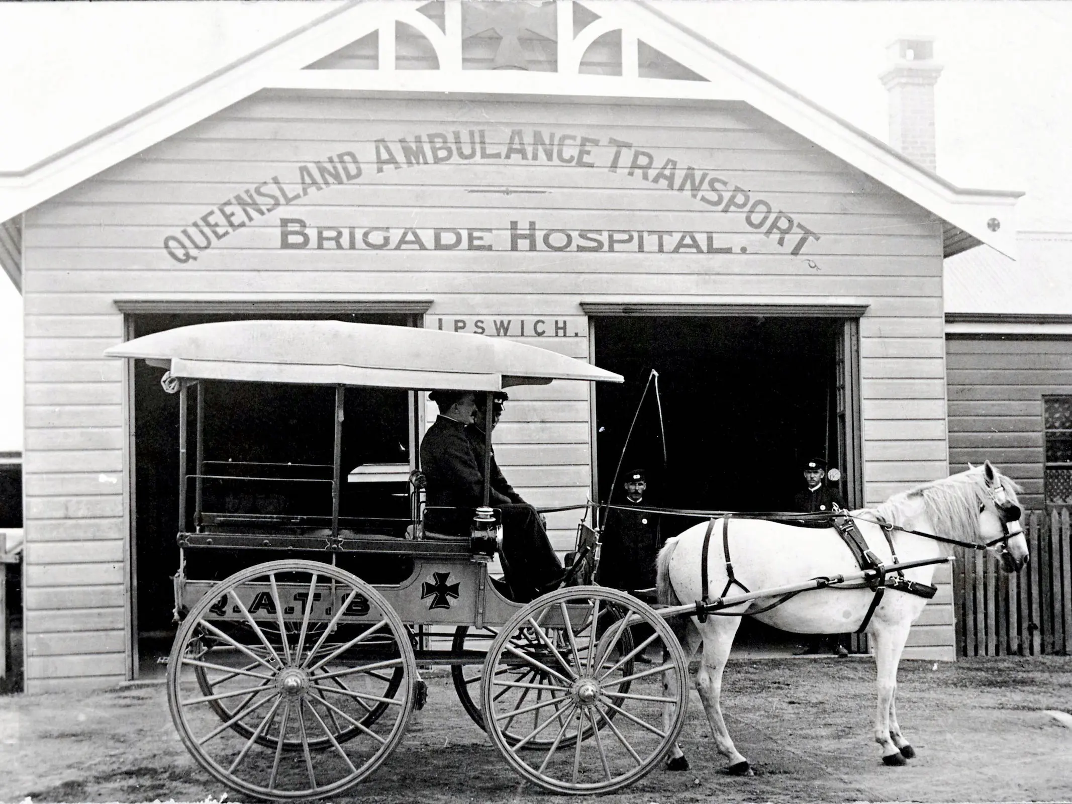 Horse drawn ambulance