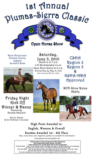 Plumas-Sierra Classic Horse Show Flyer