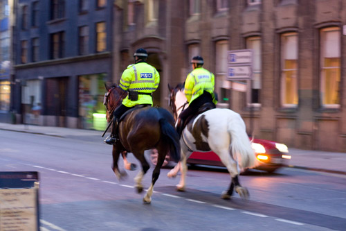 Have you ever caught a car on one of these things? Mounted police charging down a city street