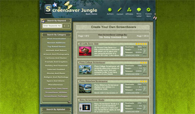 Screensaver Jungle Screenshot