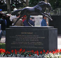 Secretariat Statue at Belmont