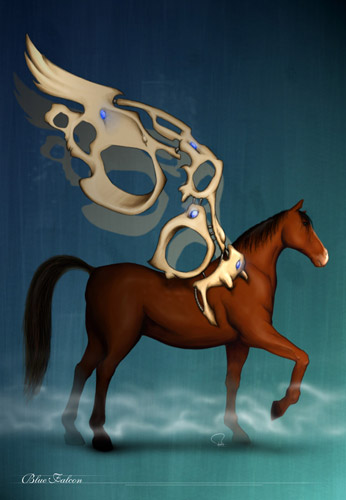 Pegasus, horse artwork