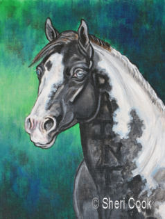 Paint Horse in Acrylics