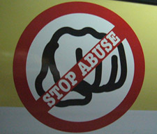 Stop Abuse A Stop Abuse Sign