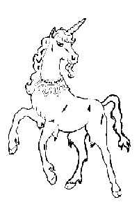 Unicorn to color Unicorn to color