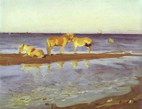 Horses on a Shore