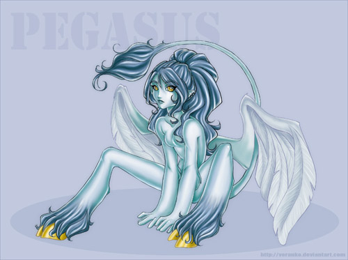 Anthro Pegasus, horse artwork