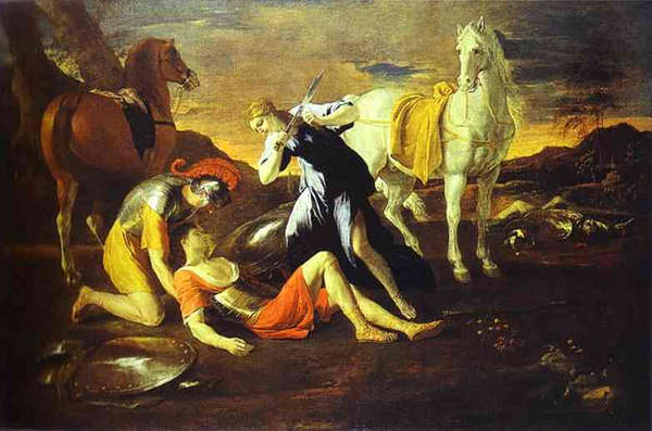 Tancred and Ermina - Nicholas Poussin