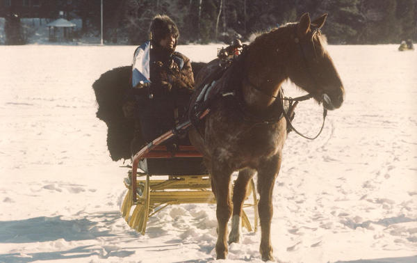 Mary Benson & Apache - Lake Placid Winter Olympics 1980